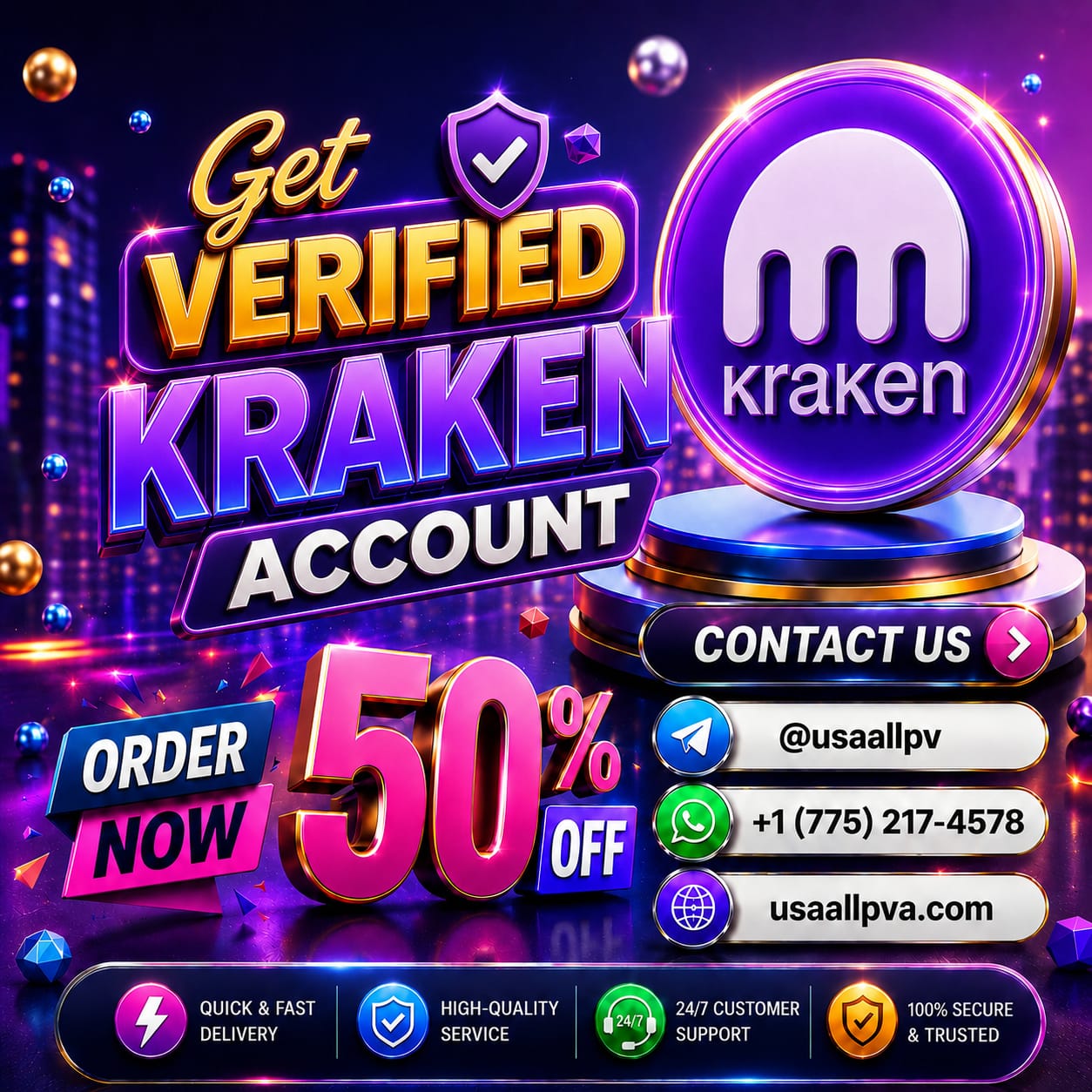 Get Verified Kraken Account