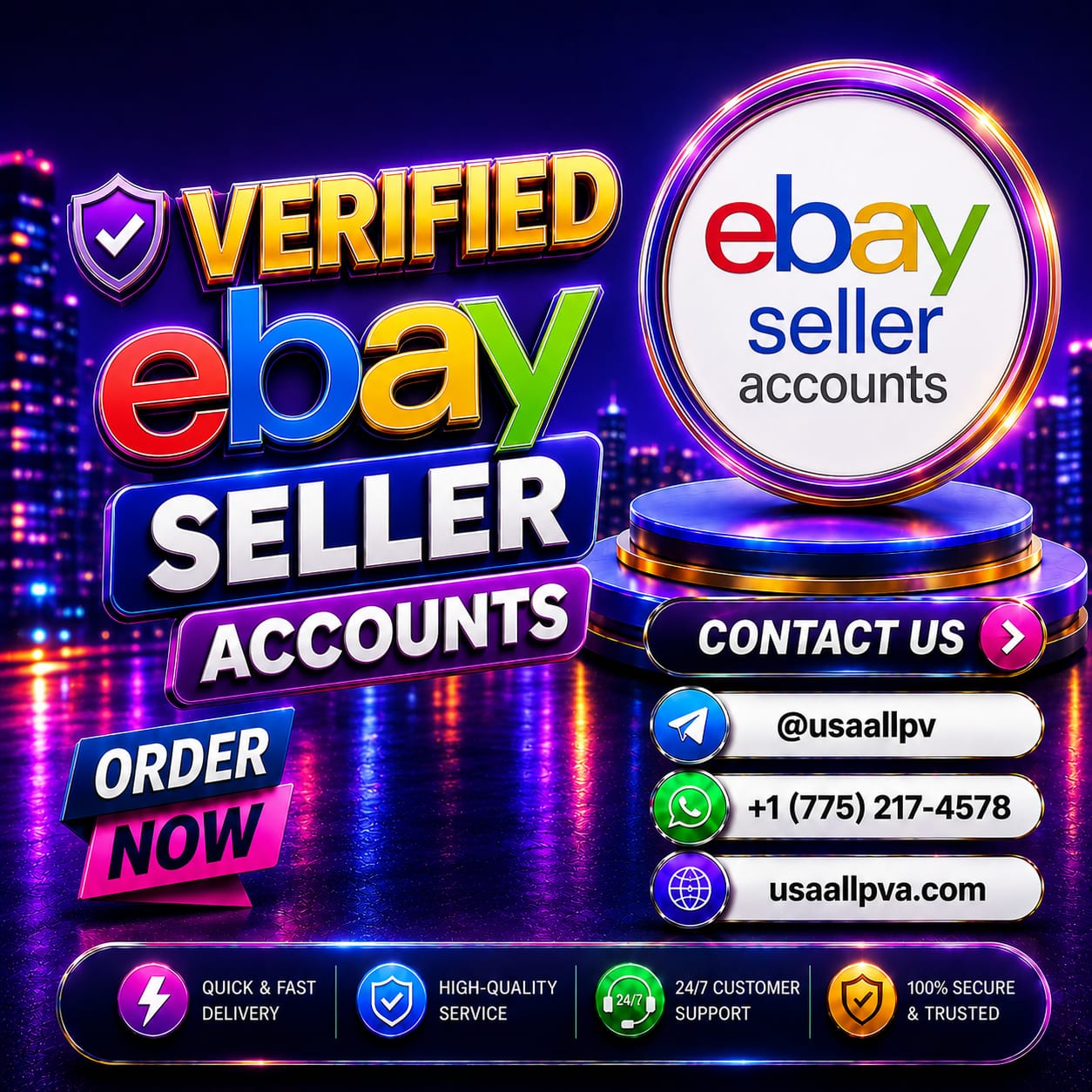 Verified eBay Seller Accounts